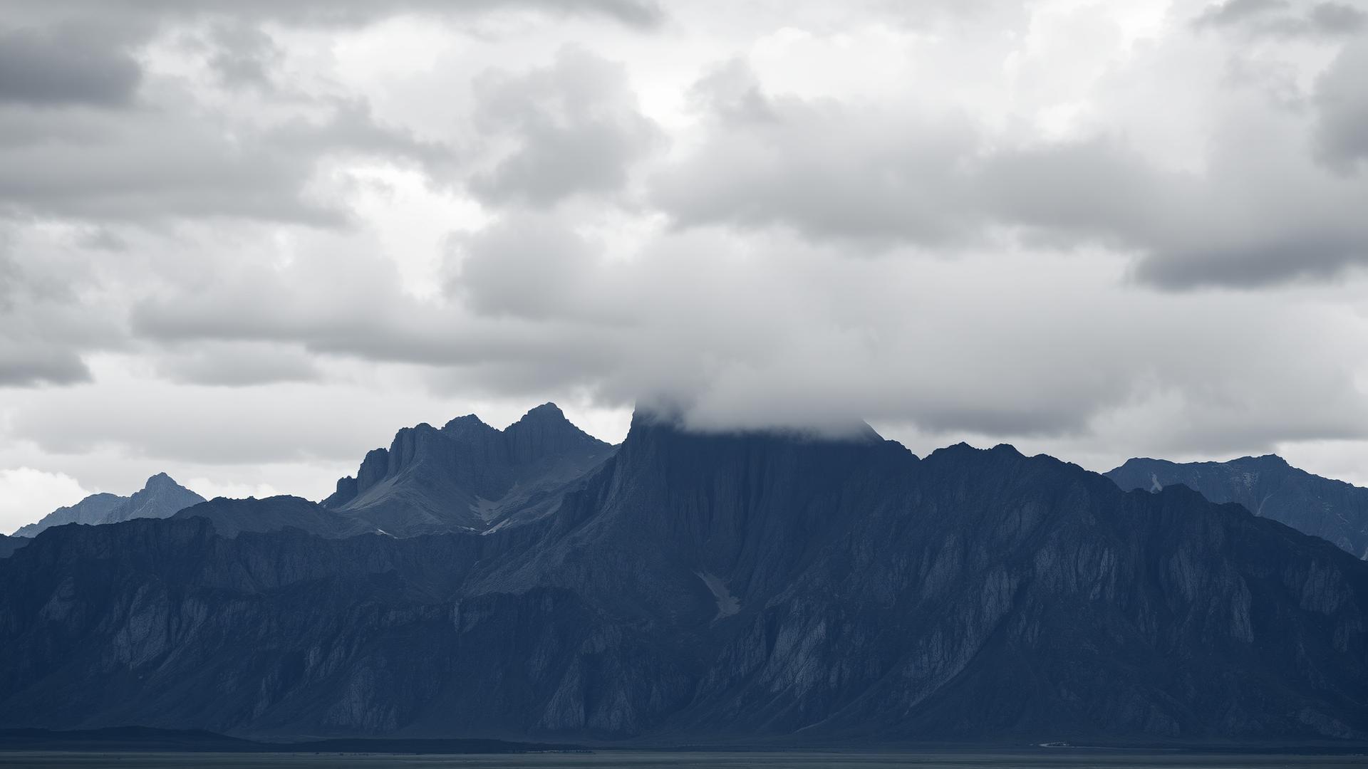 Mountain range at first light